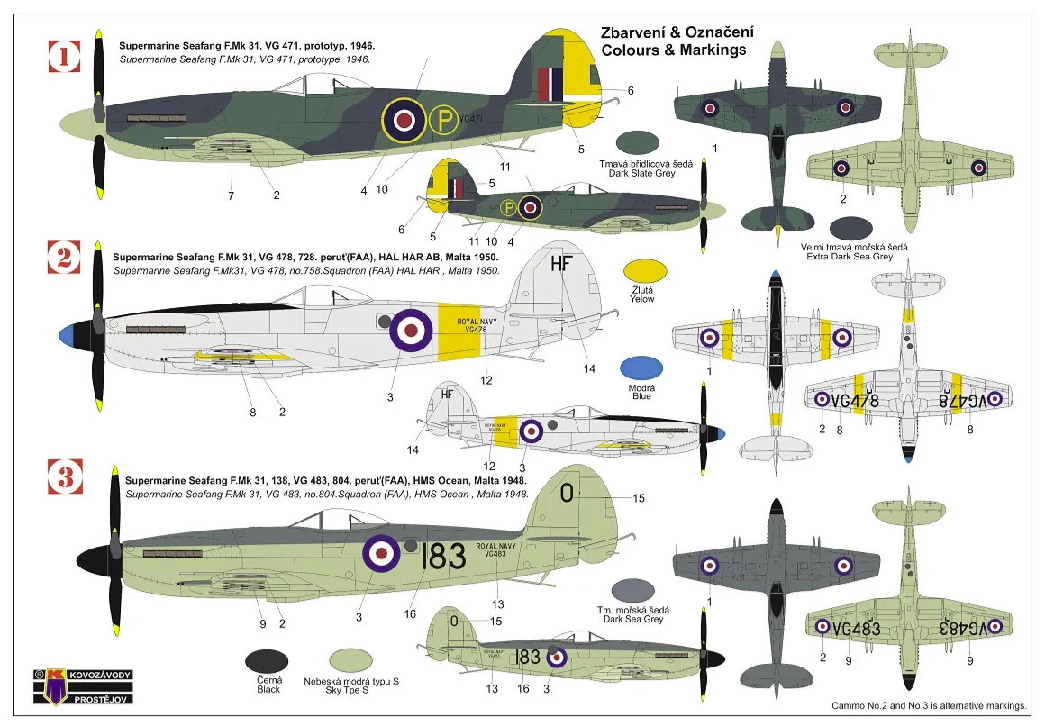 Maquette AZ AZ7820 Seafang F.Mk.31 1/72 – image 2