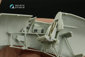 Intérieur imprimé en 3D et coloré sur papier décalcomanie (Revell) pour le Hawker Hurricane Mk.IIb (Quinta Studio QD32139), échelle 1/32 – Bild 6