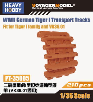 Heavy Hobby PT35005 Chenilles de transport Tiger I allemand de la Seconde Guerre mondiale 1/35