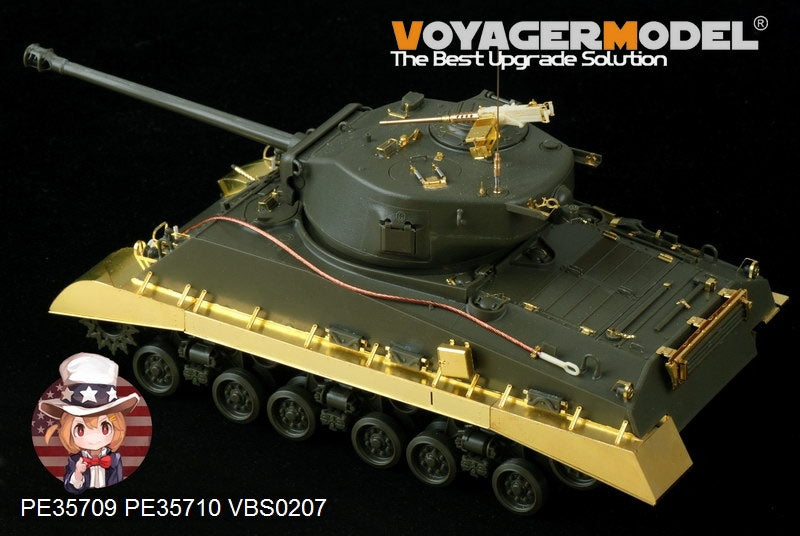 Voyager Model PE35710 Garde-boues/Chenilles pour char Sherman M4A3E8 américain de la Seconde Guerre mondiale, compatible avec le TAMIYA 25175 au 1/35  – Bild 3