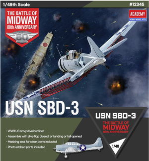 Maquette Academy 12345 USN SBD-3 « Bataille de Midway » au 1/48 – image 2