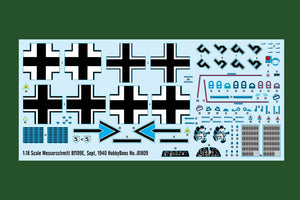 Hobby Boss 81809 Messerschmitt Bf109E Septembre 1940 1/18 – immagine 2