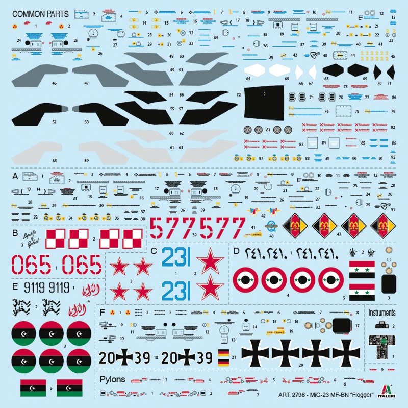 Italeri 2798 MiG-23 MF/BN FLOGGER 1/48 – image 9
