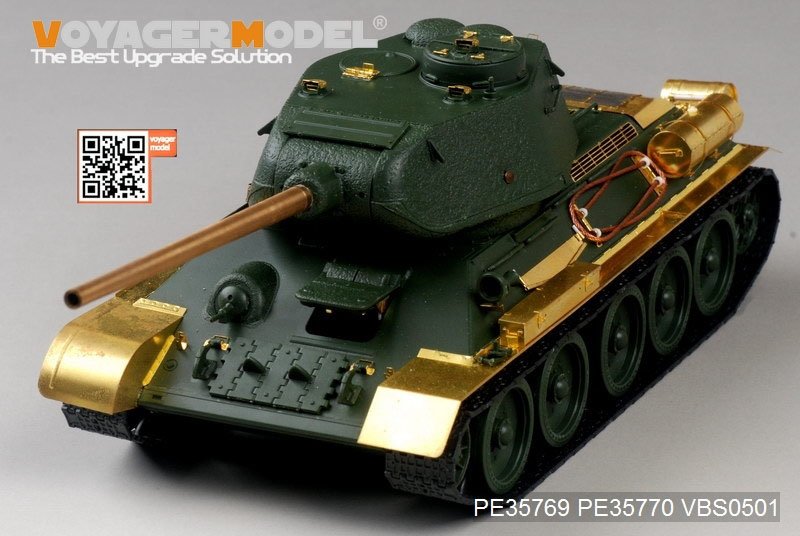 Maquette Voyager PE35769 T-34/85 russe n° 112, production de base (pour ACADMY 13290), échelle 1/35 – image 2