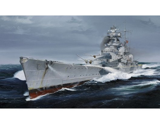 Trumpeter 05775 Croiseur allemand Admiral Hipper (1940) 1/700