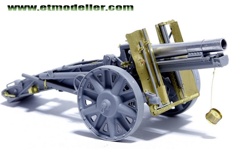 ET Modèle E35-016 Canon d&amp;#39;infanterie allemand sIG33 de 15 cm de la Seconde Guerre mondiale (Pour DRAGON 6259/6473) (1/35) – imagen 2