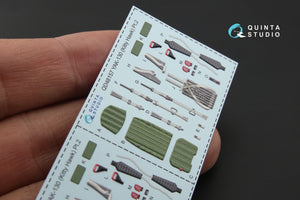 Intérieur coloré imprimé en 3D sur papier décalcomanie pour le Yak-130 de Quinta Studio QD48157 (pour kit KittyHawk) à l&amp;#39;échelle 1/48 – Bild 6