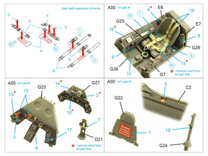 Quinta Studio QD35101 FW 190A-6 3D-Printed &amp;amp; coloured Interior on decal paper (Border Model) 1/35 – zdjęcie 2