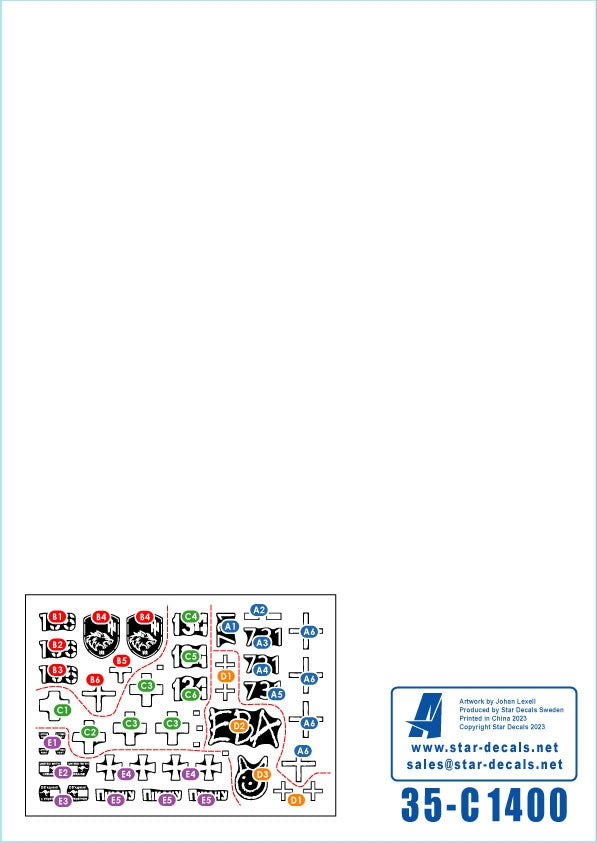 Star Decals 35-C1400 Guerre en Ukraine n° 11 Aide étrangère à l&amp;#39;Ukraine 2022-2023. M113A2/A3, M113G3, M113AS4 1/35 – image 3