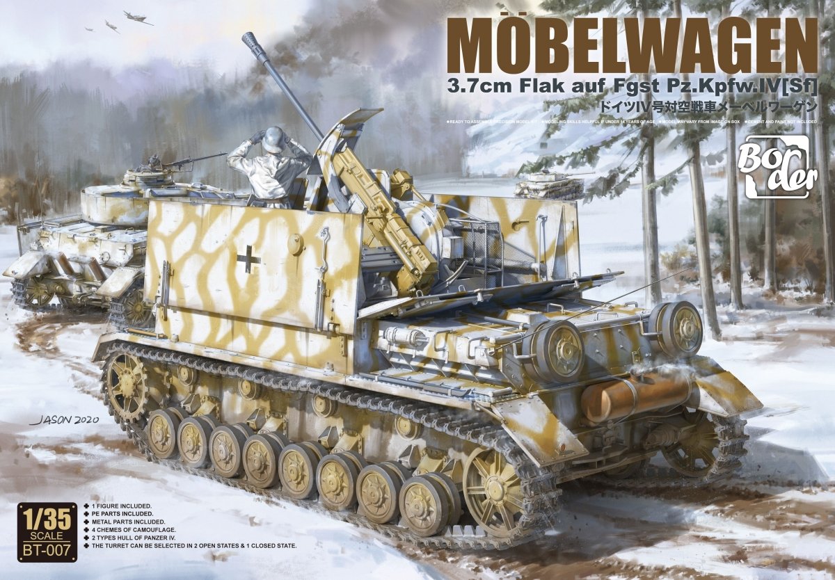 Border Model BT-007 Mobelwagen 3,7 cm Flak auf Fgst. Pz.Kpfw. IV (Sf) 1/35