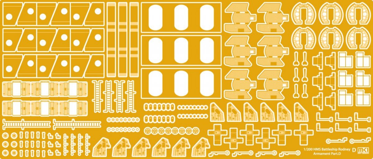 MK1 Design MD-20013 HMS Rodney DX Pack 1/200 – zdjęcie 8
