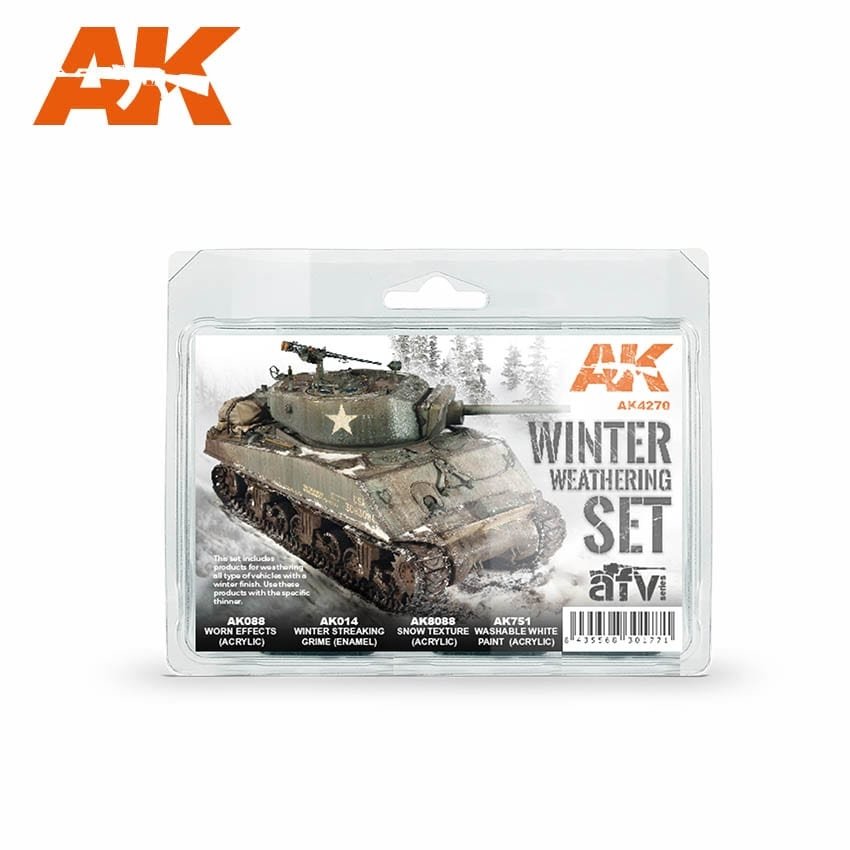 AK Interactive AK4270 KIT DE VIEILLISSEMENT HIVERNAL