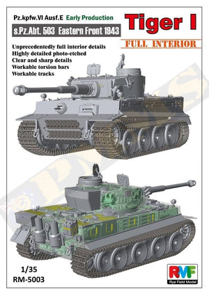 Maquette Rye Field 5003 Pz.kpfw.VI Ausf. E Tiger I Première production (intérieur complet) – immagine 3