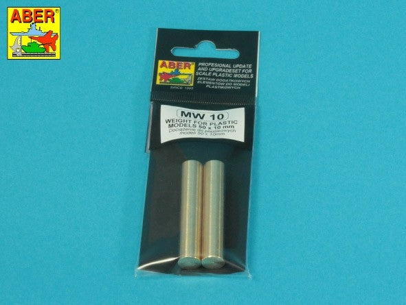 Poids Aber MW-10 pour maquettes en plastique 50 x 10 mm x 2 pièces. – immagine 4