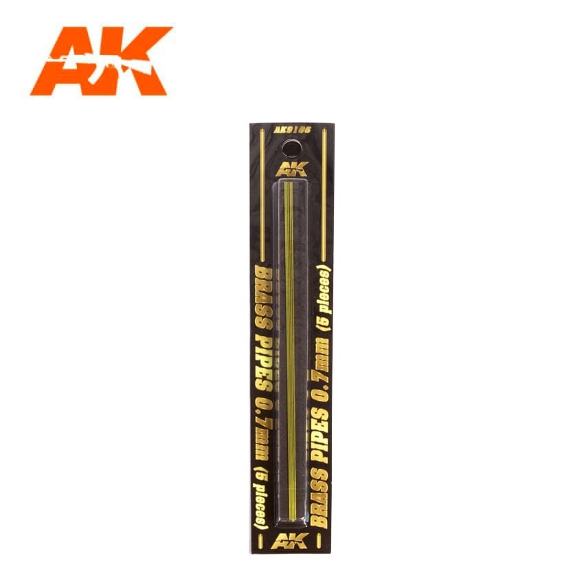 AK Interactive AK9106 TUYAUX EN LAITON 0,7MM Ø. 5 UNITÉS. – Bild 2