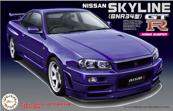 Fujimi 046600 Skyline GT-R BNR34 avec pièces Nismo 1/24
