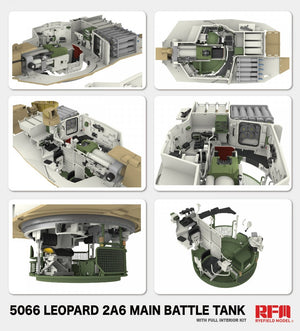 Maquette Rye Field 5066 Leopard 2 A6 - Intérieur complet 1/35 – image 5