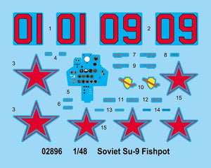 Trumpeter 02896 Soviet Su-9 Fishpot 1/48 – immagine 4