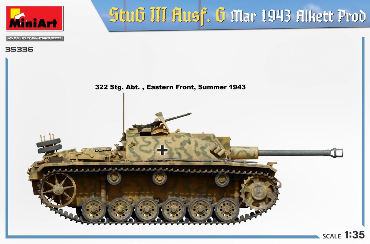 Mini Art 35336 StuG III Ausf. G mars 1943 Alkett Prod 1/35 – Bild 4