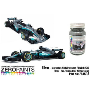 Peinture Zero Paints ZP-1503 Mercedes AMG Petronas F1 W08 2017 Argent 60m