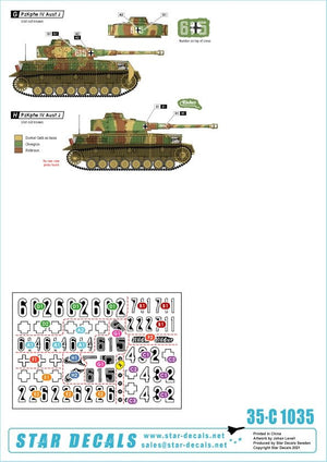 Star Decals 35-C1035 PzKpfw IV Ausf J 1/35 – Bild 2