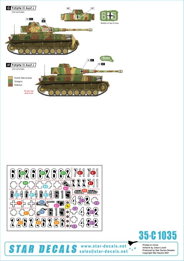 Star Decals 35-C1035 PzKpfw IV Ausf J 1/35 – Bild 2