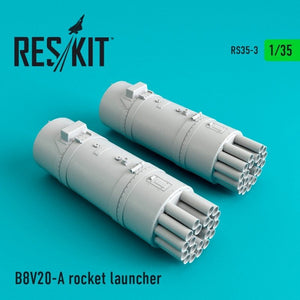 RESKIT RS35-0003 Lance-roquettes B8V20-A (2 pièces) (Mi-24, Mi-8, Toyota Hilux, BTR-70, URAL) 1/35