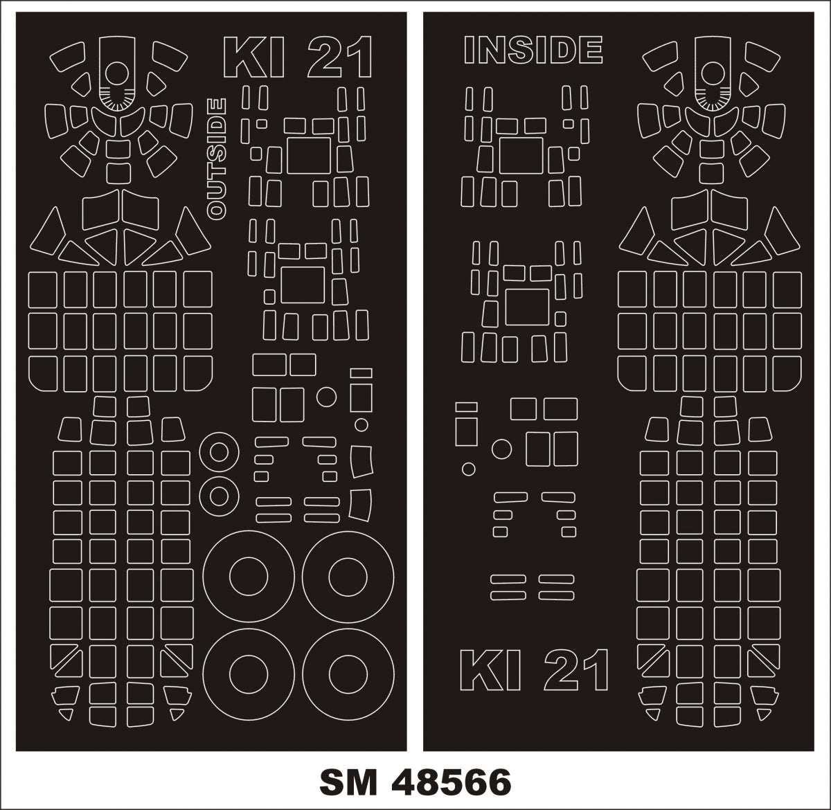 Montex SM48566 Ki-21 pour ICM 1/48