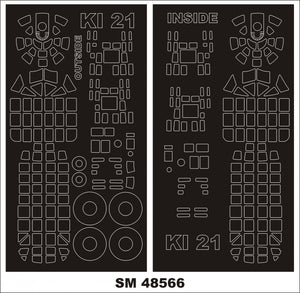 Montex SM48566 Ki-21 pour ICM 1/48