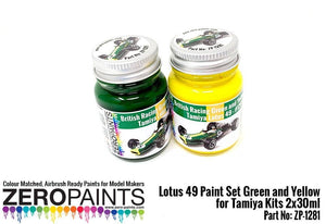 Coffret de peinture Zero Paints ZP-1281 Lotus 49 (Tamiya) 2 x 30 ml