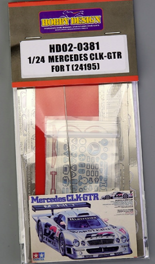 Kit de photodécoupe Hobby Design HD02-0381 pour Mercedes CLK-GTR Tamiya 24195 1/24 