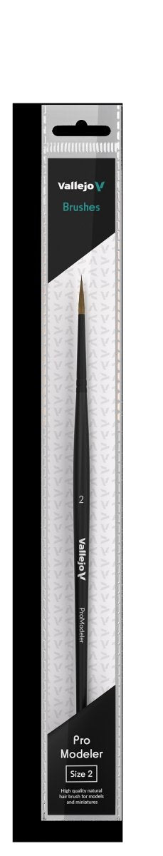 VALLEJO B01002 - Brosse - Modeleuse Pro - Poils naturels Ronde n° 2