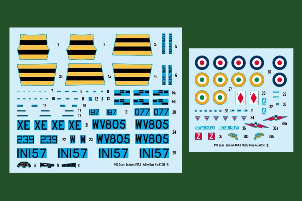 Hobby Boss 87251 Hawker Seahawk FGA.6 1/72 – immagine 3