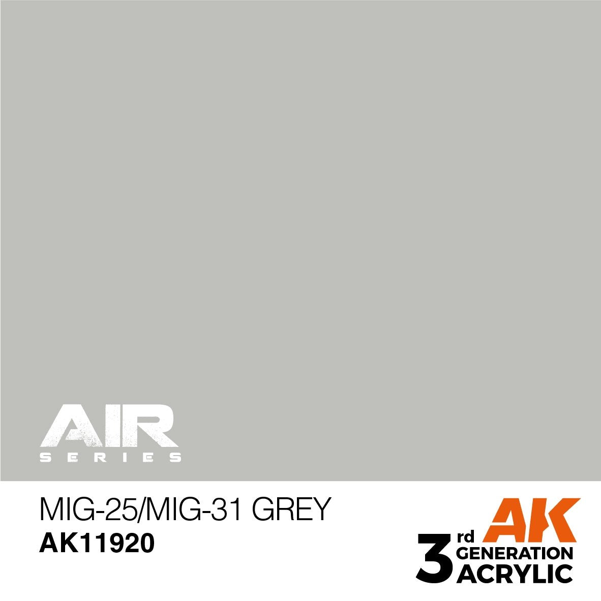 AK Interactive AK11920 MIG-25/MIG-31 GRIS – AIR 17 ml