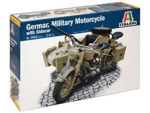 Italeri 7403 Moto militaire allemande avec side-car (1/9)