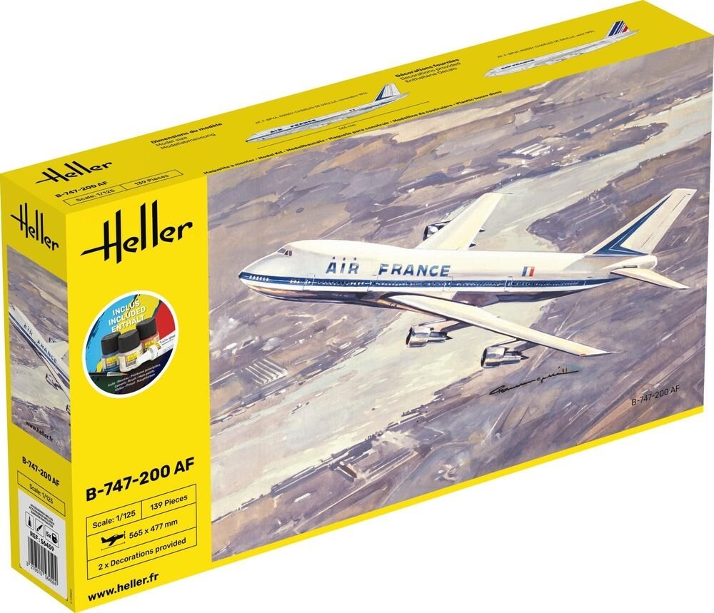 Heller 56459 Kit de démarrage - B-747-200 AF 1/125 – immagine 2