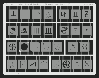 Insignes de division Eduard XT032 Waffen SS 1940-45 1/35