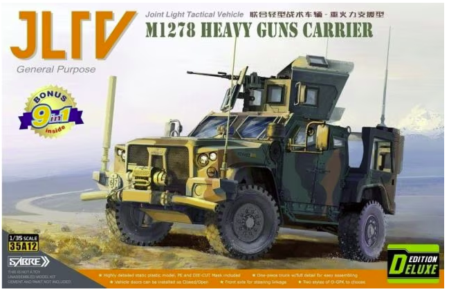 Saber 35A12-PRM JLTV M1278 Transporteur de canons lourds - Édition Premium 1/35