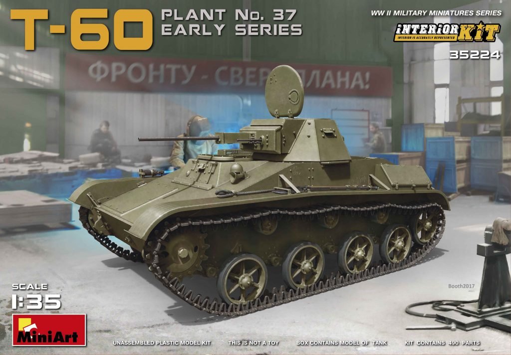MiniArt 35224 T-60 USINE N° 37 PREMIÈRE SÉRIE. KIT D'INTÉRIEUR 1/35