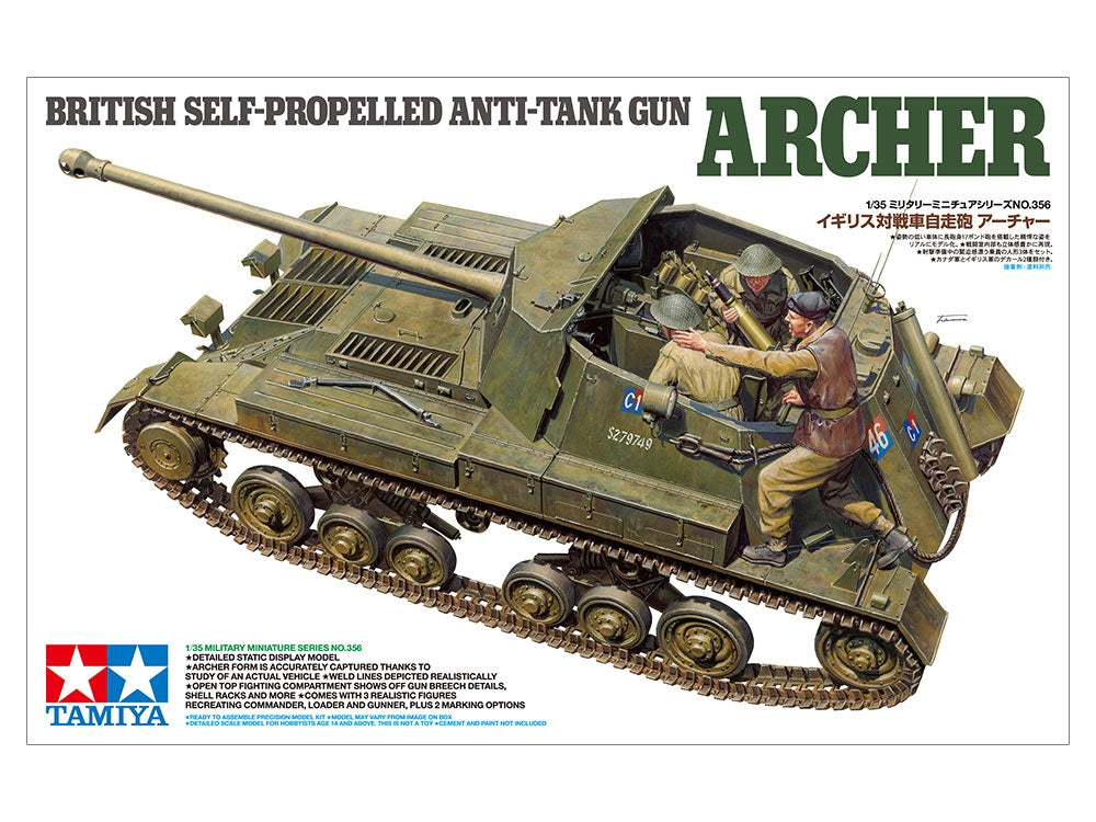 Tamiya 35356 British Self-Propelled Anti-Tank Gun Archer 1/35 – zdjęcie 2