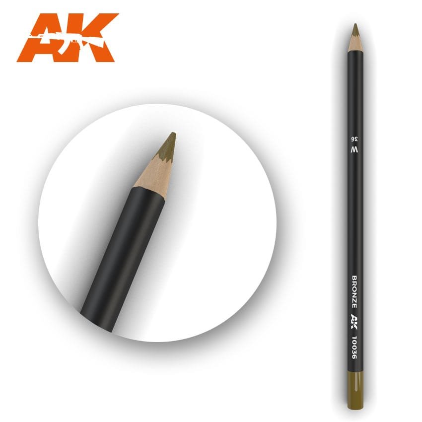 Crayon aquarelle AK Interactive AK10036 BRONZE