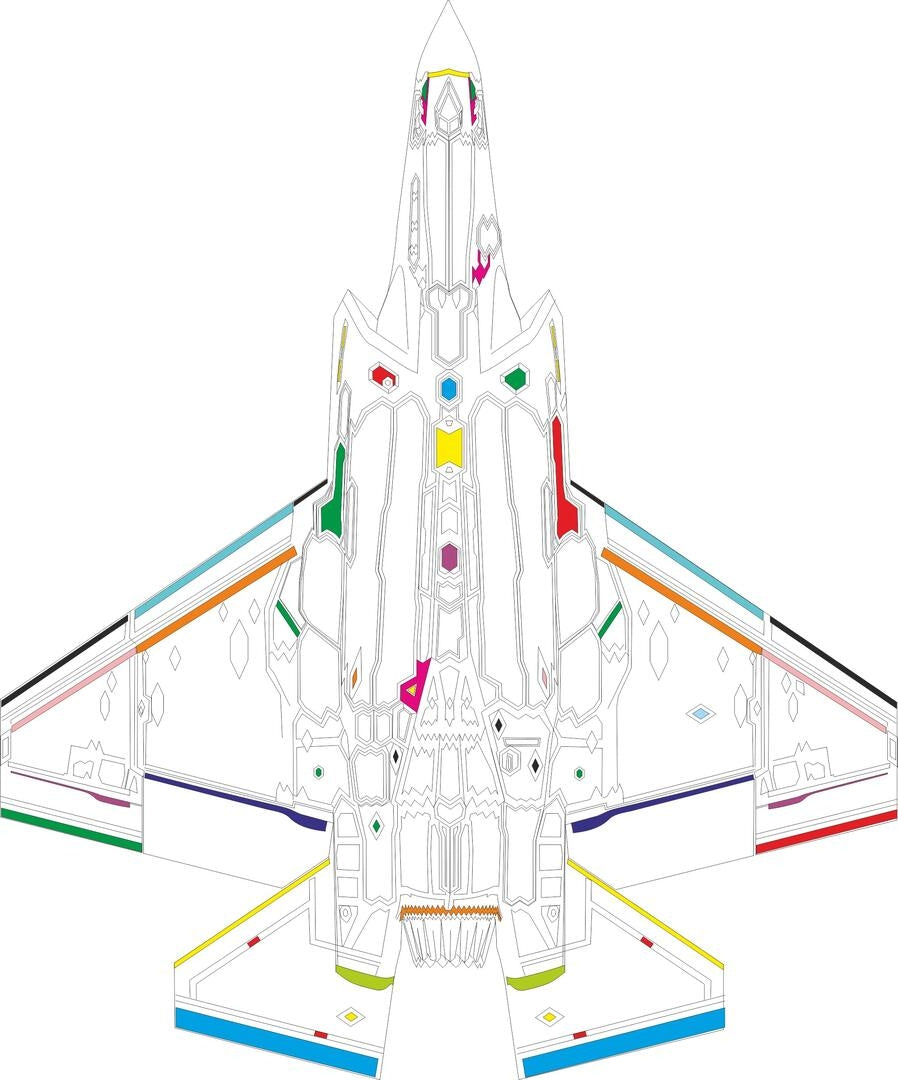 Panneaux RAM Eduard EX1098 F-35C Tamiya 1/48