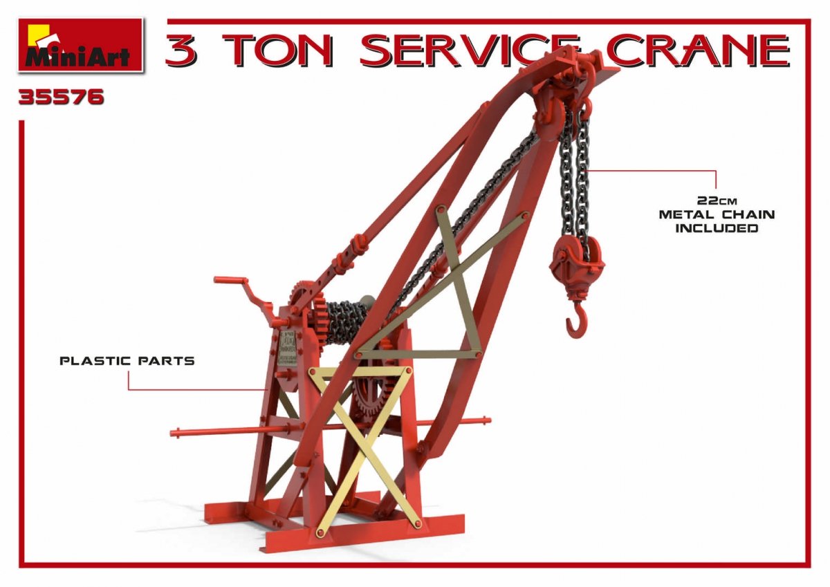 MiniArt 35576 GRUE DE SERVICE 3 TONNES 1/35 – imagen 3