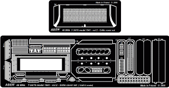 Aber 48009 Char moyen russe T-34/76 modèle 1941 - vol. 2 - ensemble supplémentaire - grille de protection (1/48) – image 4
