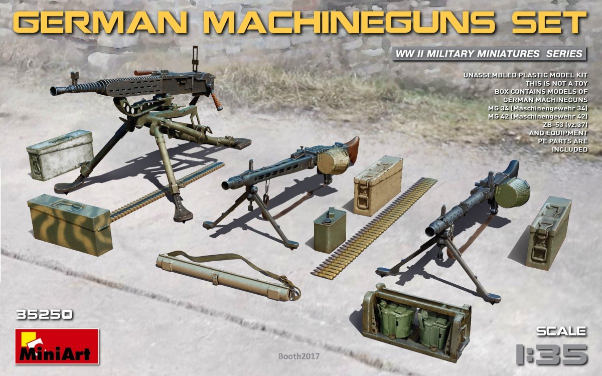 MiniArt 35250 GERMAN MACHINEGUNS SET (1/35)
