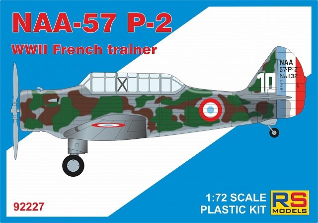 RS Models 92227 NAA-57 P-2 Avion d&amp;#39;entraînement français de la Seconde Guerre mondiale, échelle 1/72