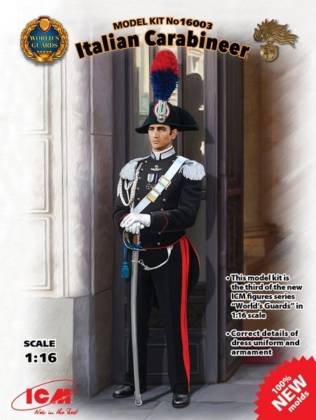 ICM 16003 Garde mondiale Carabinier italien 1/16