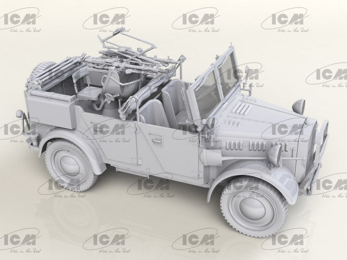 ICM 35584 le.gl.Einheits-Pkw Kfz.4 Véhicule antiaérien léger allemand de la Seconde Guerre mondiale 1/35 – imagen 2