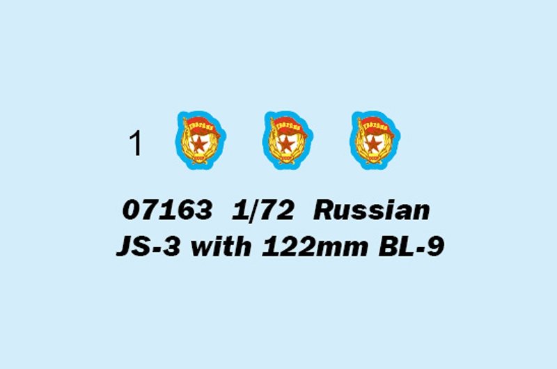 Trumpeter 07163 JS-3 russe avec canon BL de 122 mm 9 1/72 – image 3