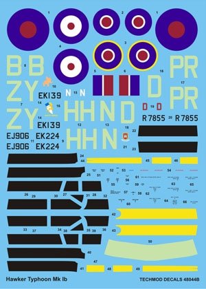 Techmod 48044 - Hawker Typhoon IB 1/48